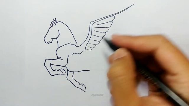 How to draw a pegasus easy смотреть онлайн