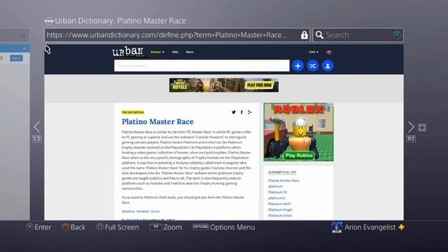 Where did the term 'Platino Master Race' come from? смотреть онлайн