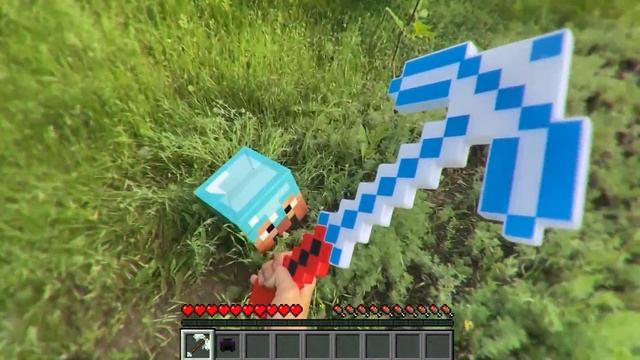 Minecraft in real life POV ? DIAMOND BASE in Minecraft RTX vs Real Life Realistic Texture Pack смотреть онлайн