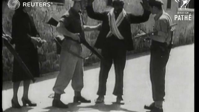 ISRAEL: Devastation in Haifa following Israeli victory (1948) смотреть онлайн