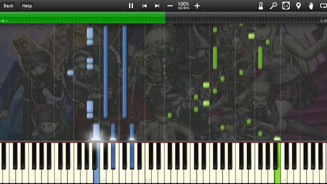 【Danganronpa V3: Killing Harmony】 Beautiful Lie「Piano Cover (Synthesia)」 смотреть онлайн