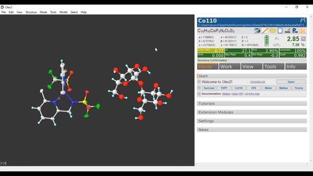 Import/export xyzfiles from/into CIF files смотреть онлайн