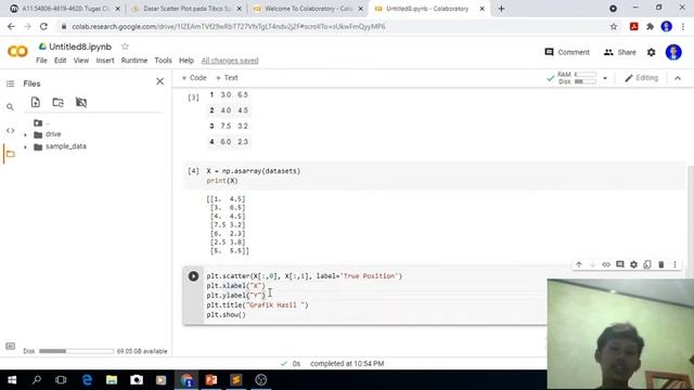 Tugas Proses Clustering Metode k-means menggunakan Python dari Dataset CSV. смотреть онлайн