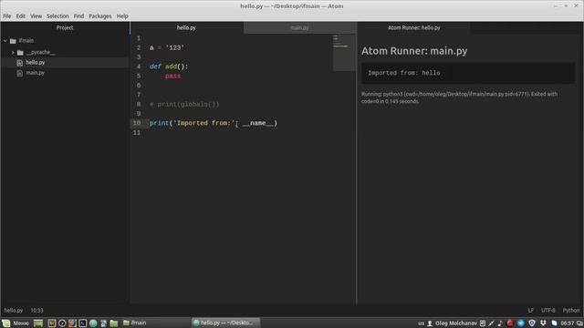 Уроки Python casts #4 - if __name __ == '__main__': что это значит смотреть онлайн