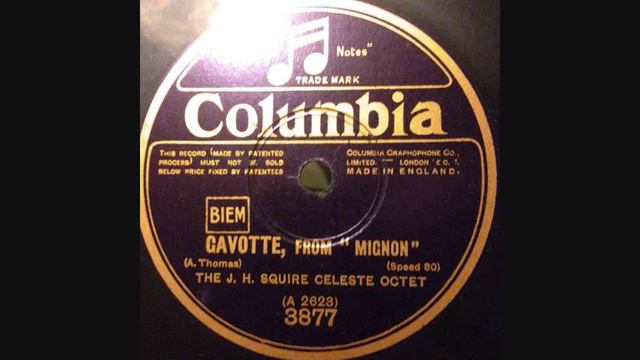 JH SQUIRE CELEST OCTET Gavotte from 'Mignon' (Ambroise Thomas) смотреть онлайн