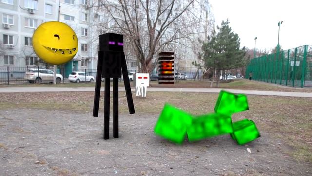 Real Life Minecraft vs Pacman 5 смотреть онлайн