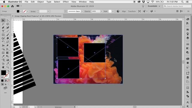 Create a Group Clipping Mask in Adobe Illustrator смотреть онлайн