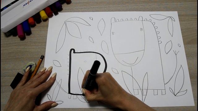 Как нарисовать Зебру,урок рисования для детей. How to Draw a Zebra, drawing lesson for children смотреть онлайн