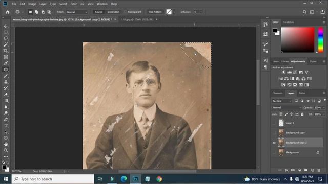Adobe Photoshop for Beginners - Class 7 (Bangla) Healing Brush Tool. смотреть онлайн