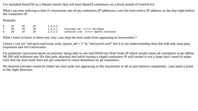 DevOps & SysAdmins: OpenVZ Host Node showing up in traceroutes смотреть онлайн