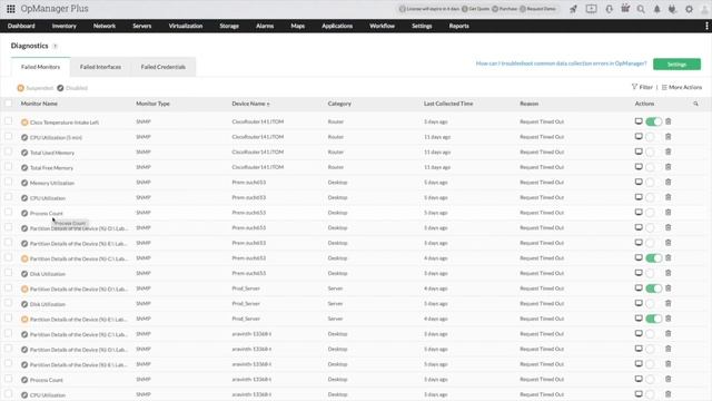 Data Collection Manager | ManageEngine OpManager