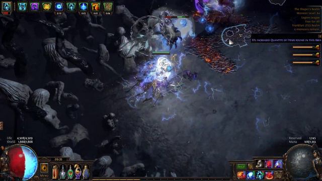 Path of exile 3.7 Legion Spark Inquisitor - Deathless Uber elder смотреть онлайн