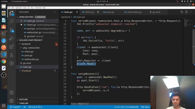 GO + REACT Fullstack App - RealTime Chat PART- 7 смотреть онлайн
