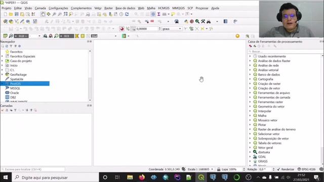 Conexão do Postgis com o QGIS - parte 1 смотреть онлайн