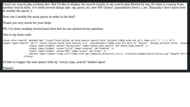 Wordpress: Display Search Results by tag_ID in my search.php смотреть онлайн