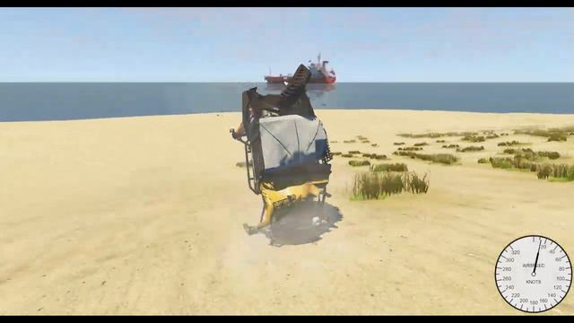 Steep descent to the sea # 1 - Крутой спуск к морю # 1 / Beam NG.drive / Crazy car driving смотреть онлайн