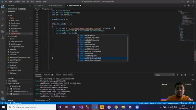 Creando app con Blazor, EntityFramework, sqlite y agregando funciones javascript. смотреть онлайн