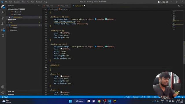 Portfolio Website with Bootstrap 5 in Malayalam | Part 3 | Bootstrap 5 Tutorials in Malayalam смотреть онлайн