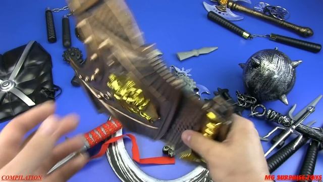 NINJA NINJITSU TOYS FOR KIDS !CHILDREN SAMURAI NINJA SETS - Box of Toys Compilation смотреть онлайн