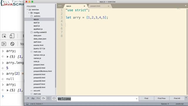 JavaScript Tip: Deleting an Element from an Array смотреть онлайн