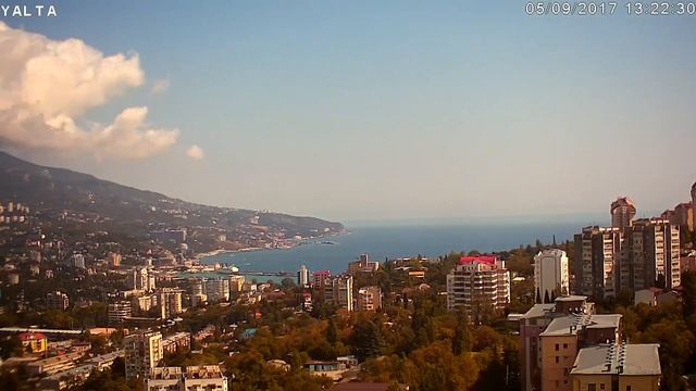 Онлайн Камера - Ялта, Крым. День 2017-09-05 за 7 минут смотреть онлайн