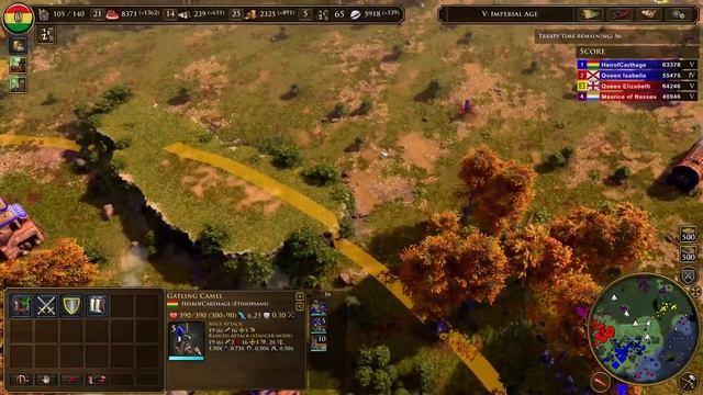 AFRICAN ROYALS DLC 2v2 GAMEPLAY - Age of Empires III Definitive Edition смотреть онлайн