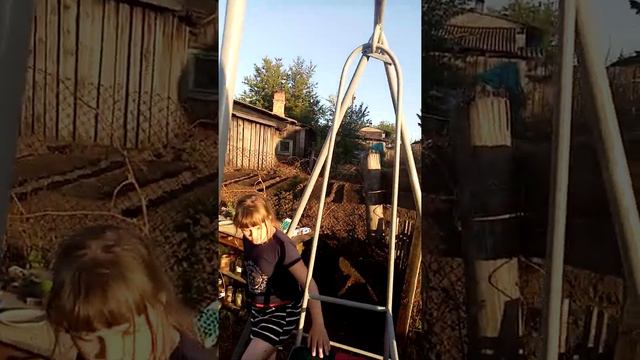 Сделать качелю своими руками смотреть онлайн