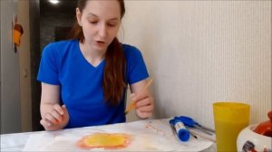 Рисование в технике по мокрому листу. Рисуем закат с детьми 6 - 7 лет.