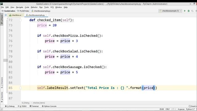 PyQt5 Tutorial - Creating CheckBox with QCheckBox in Qt Designer смотреть онлайн