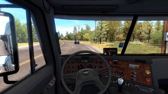 American Truck Simulator - Freightliner Argosy Transporting Huge Tires смотреть онлайн