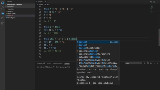 TypeScript #4 Приведение, объединение и пересечение типов данных смотреть онлайн