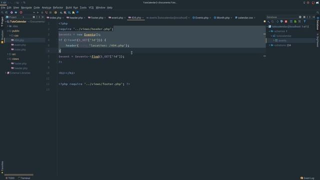 Tutoriel PHP/MySQL : Créer un Calendrier 2/3 смотреть онлайн