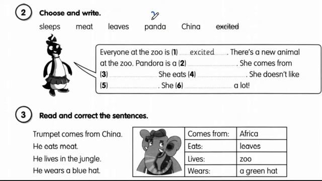 Fly High 3☺ Lesson 7✅She Doesn't Like Meat☺Do & Does pp.22-23 & Activity Book смотреть онлайн