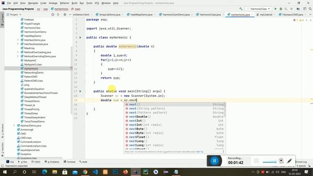 Java Program to find sum of harmonic series || #java смотреть онлайн