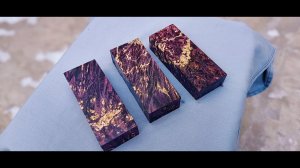 Как сделать красивые бруски  для рукояти на ножи!!  Стабилизация  древесины