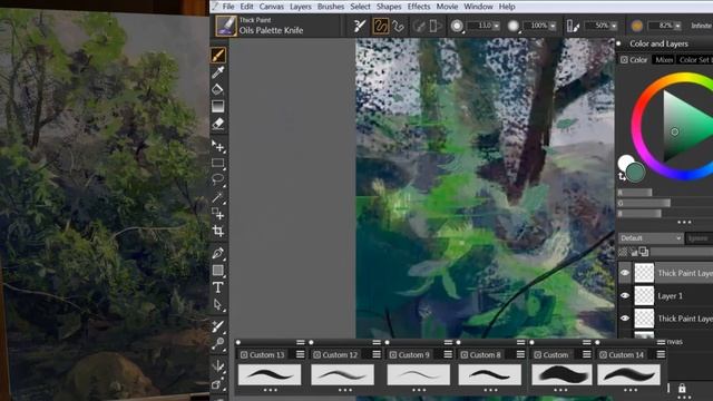 Живопись в PHOTOSHOP КАРТИНА ВЕСНА В ОРЕХОВОМ САДУ ХУДОЖНИК МАЛЫШЕВ РОМАН смотреть онлайн
