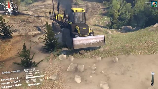 Моды в SpinTires 2014 | Ponsse Buffalo 8x8 #64 смотреть онлайн