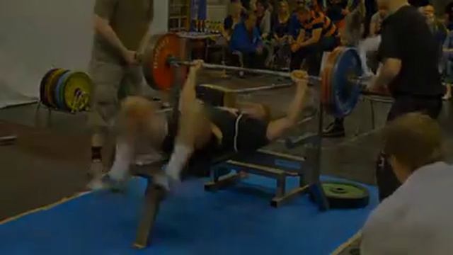 175kg BENCH PRESS @ 91.2kg( 385lbs @201 lbs) 54 years IPF CLASSIC смотреть онлайн