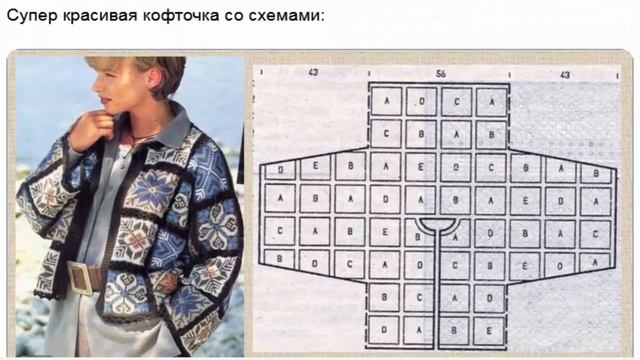 Вяжем кофточки из цветных квадратов смотреть онлайн
