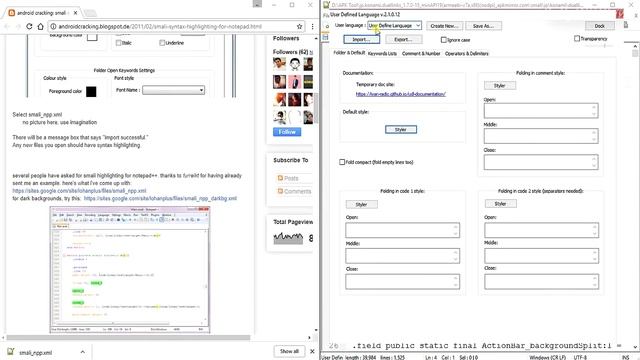 [Android] Notepad++ Smali Syntax Highlighting Installation Tutorial смотреть онлайн