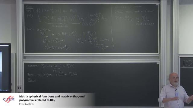 Erik Koelink: Matrix spherical functions and matrix orthogonal polynomials related to $BC_{2}$ смотреть онлайн