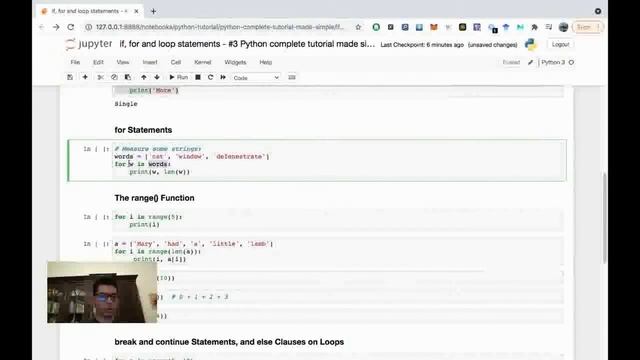 for statements with Python ? смотреть онлайн