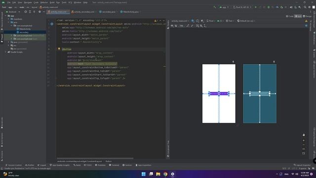 How Open Activity by Button in android studio (java) смотреть онлайн