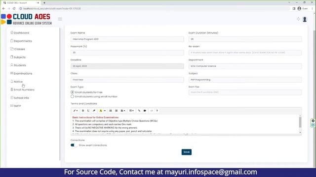 Online examination system project in PHP | Online quiz system project in php | full source code смотреть онлайн