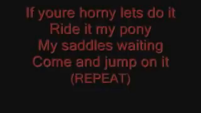 Ginuwine- Pony (Lyrics on screen) смотреть онлайн