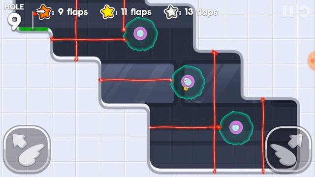 Flappy Golf 2 - Shield Land Hole 9 - 9 Flaps смотреть онлайн