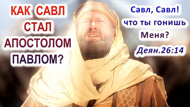 Как Савл стал апостолом Павлом Савл, Савл! что ты гонишь Меня! Деян 2614