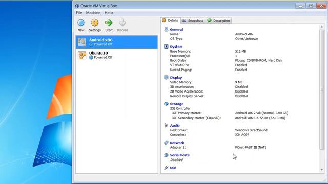 Android X86 On Virtualbox