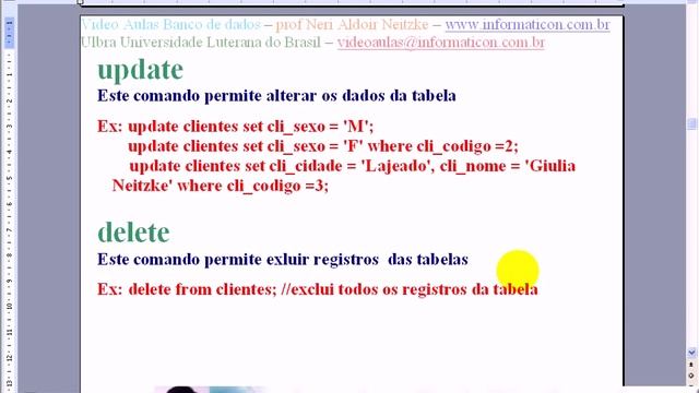 Aula 1266 banco de dados SQL MySQL - Delete смотреть онлайн