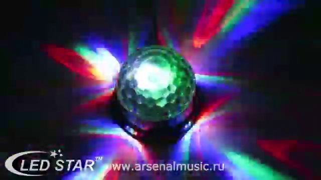 LEDSTAR STARBALL Эффект светодиодный "кристальный магический" шар смотреть онлайн